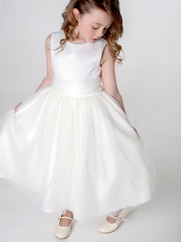 Flower girl best sale ivory dresses uk